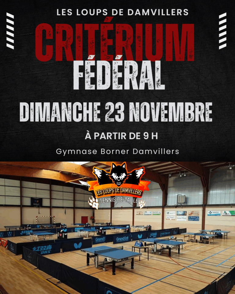 critérium fédéral